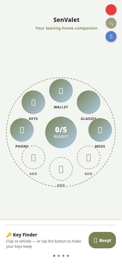 SenValet App Screenshot